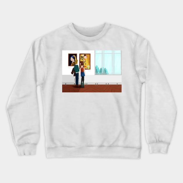 Museum Activities Crewneck Sweatshirt by LeilaCharaf